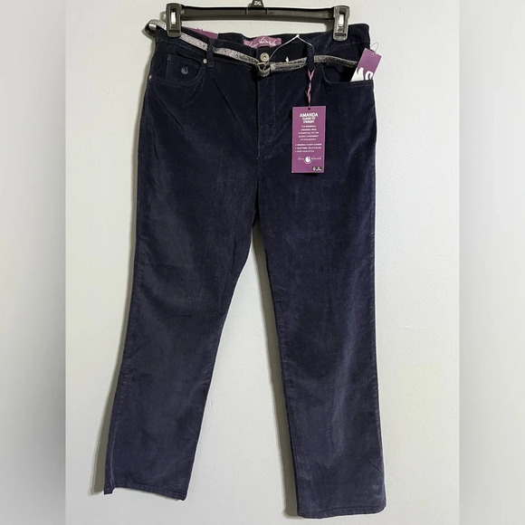 Gloria Vanderbilt blue corduroy. Size 14 petite. - Picture 1 of 7